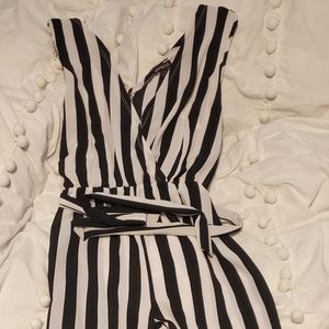 Striped jumpsuit